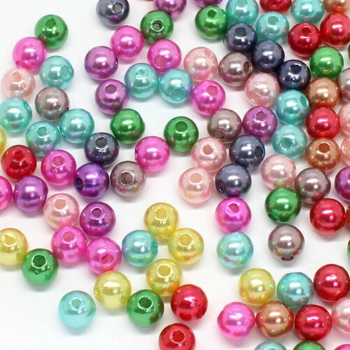 Бусины акриловые круглые 