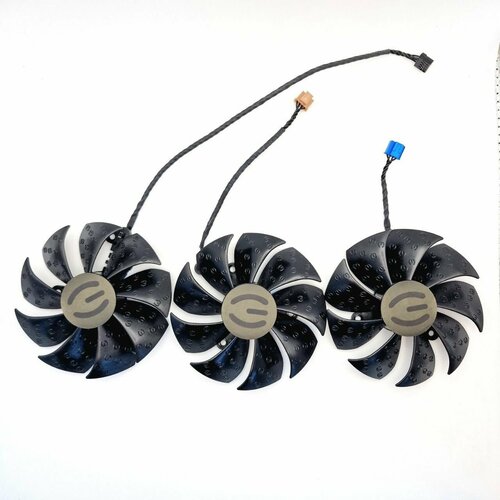 Кулеры вентиляторы для видеокарт EVGA RTX 3070 3080 Ti 3090 XC3 FTW3 87mm 4pin dc 12v 0 55a pld09220s12h rtx 2060 gpu fan for evga evga rtx 2060 xc gaming geforce gtx1660ti xc cooling fans