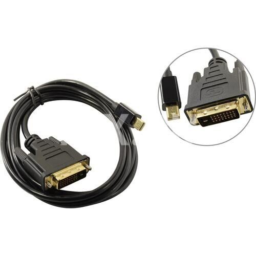 Exegate EX294715RUS Кабель miniDisplayPort-DVI ExeGate EX-CC-mDPM-DVIM-1.8 (mini20M/25M, 1,8м)