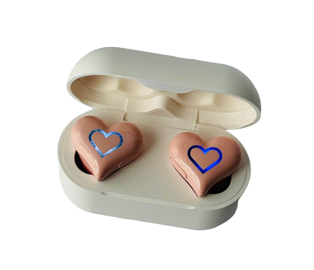 Наушники беспроводные с уникальным дизайном "My Hearts" с RGB подсветкой