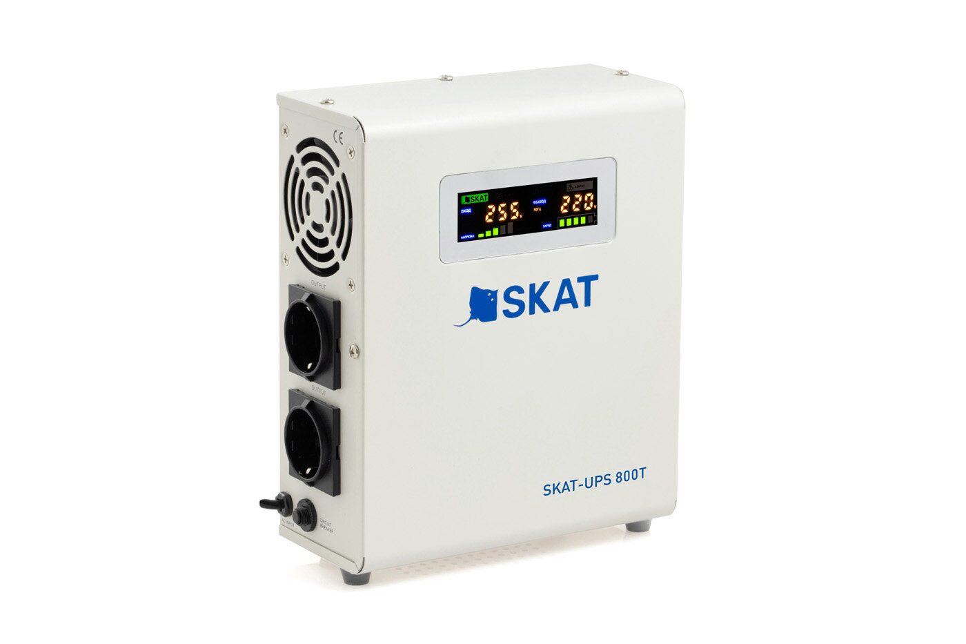 ИБП бастион SKAT-UPS 800T 800 VA, EURO, розеток - 2 (4502) (без аккумуляторов)