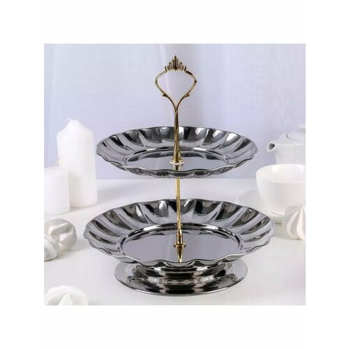 Блюдо 2 яруса 1822 см 1506₽