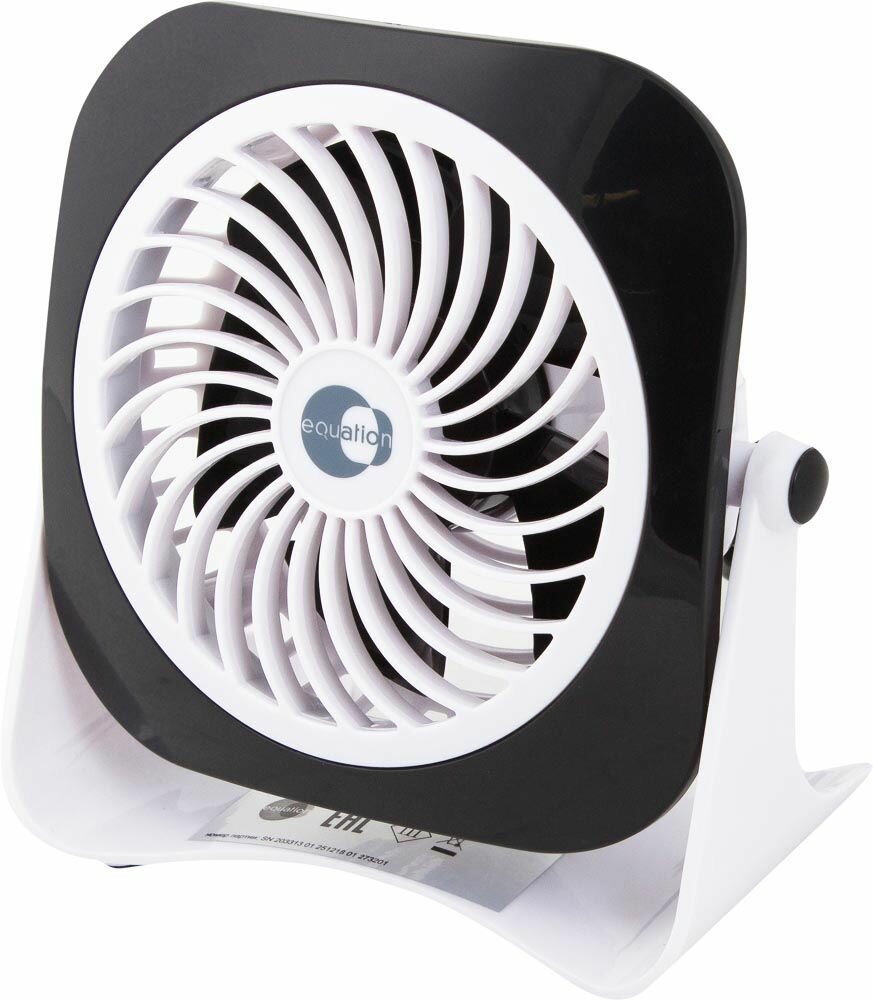 фото EQUATION Yea вентилятор настольный черный 3Вт / EQUATION Yea вентилятор настольный D10 USB черный 45Вт