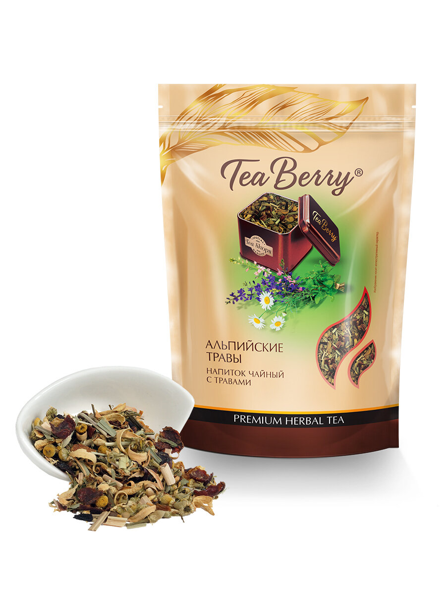 Чайный напиток Травяной чай Теа Berry "Альпийские травы" 150 гр. (doypack)