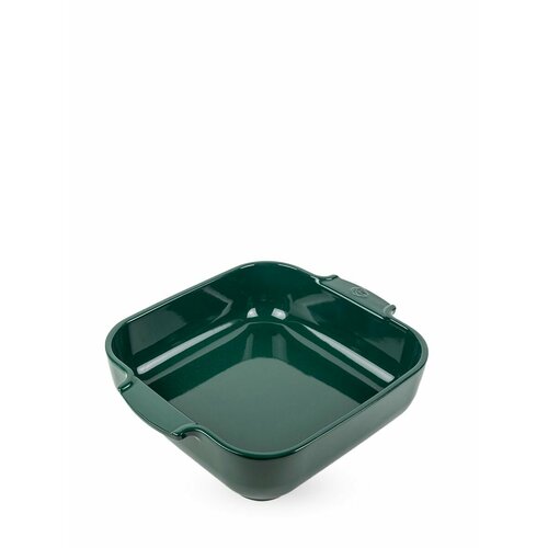 Форма для запекания керамическая квадратная PEUGEOT Appolia Forest Green, 28 см, 2700 мл, зеленая зеленый
