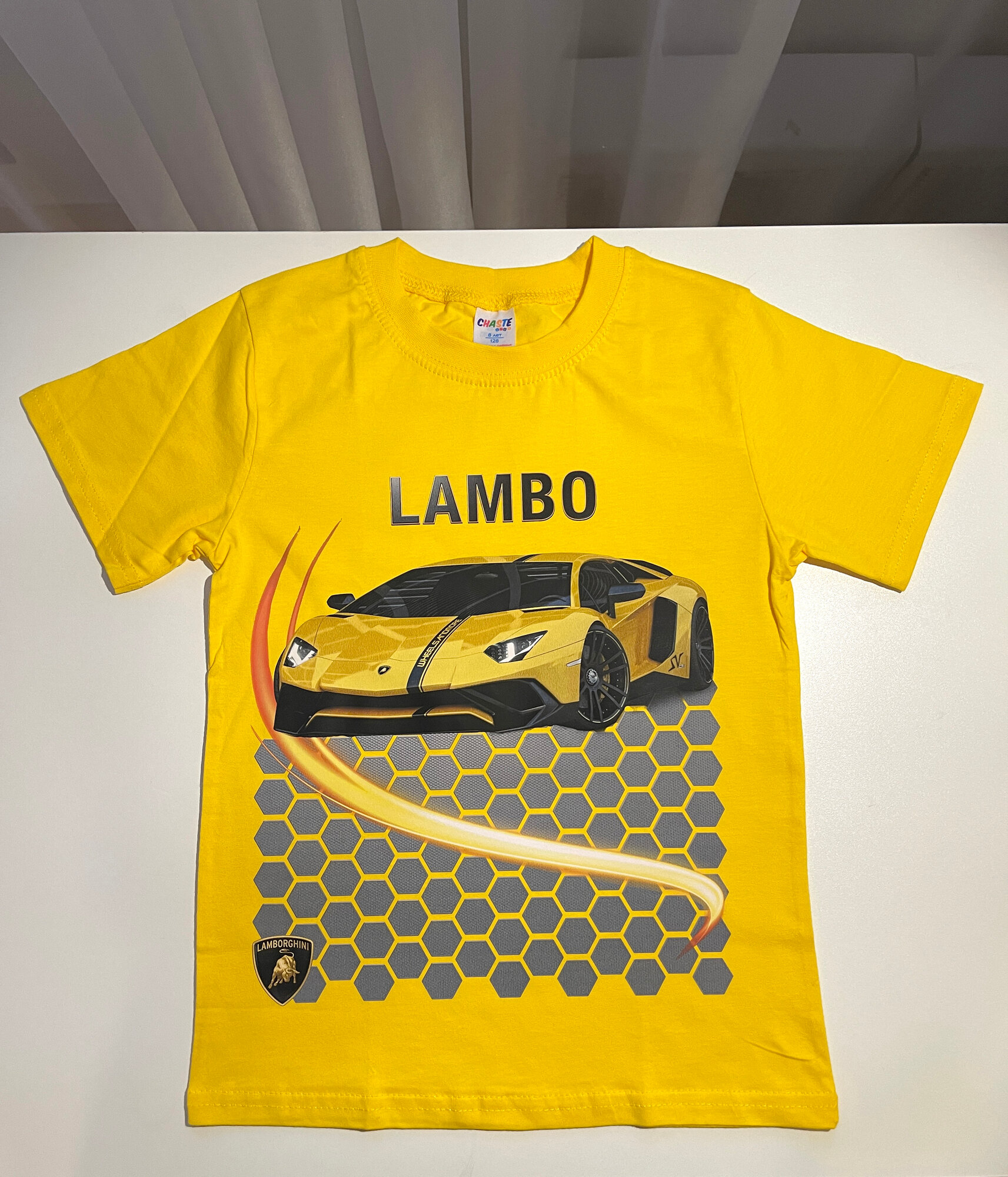 Футболка CHASTE KIDS Ламборджини / Lamborghini Автомобили