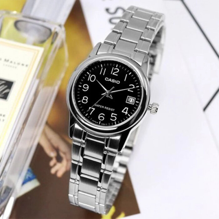 Наручные часы CASIO Collection, серебряный, черный — фото 1