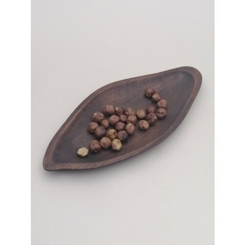 Тарелка деревянная овальная.