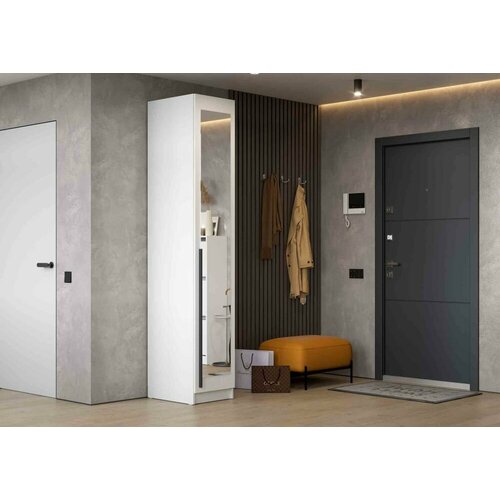 Шкаф-пенал с зеркалом Берген (Лорена) ШК-400