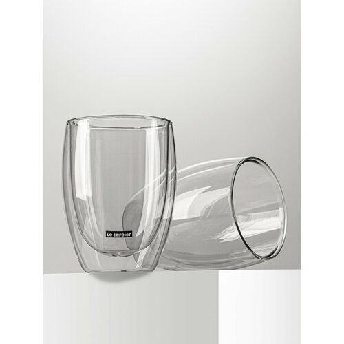 Набор стаканов LE CAFEIER DG101-350, 350 мл, 2 шт., прозрачный