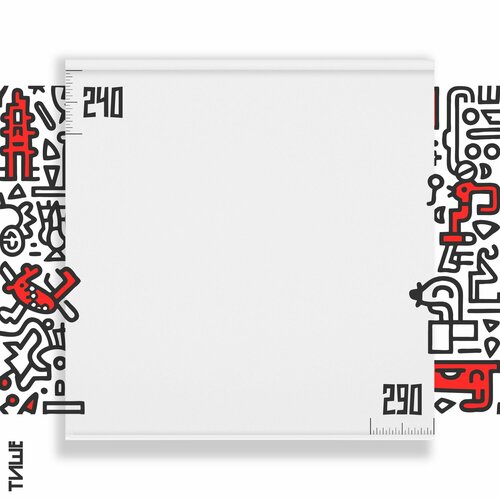 Рулонная штора/жалюзи Белый 290x240