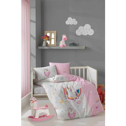 Clasy Детское постельное белье Poni цвет розовый для новорожденных 2682₽