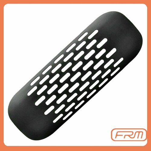 Защита для глушителя мотоцикла перфорированная FRM-1236 черная матовая
