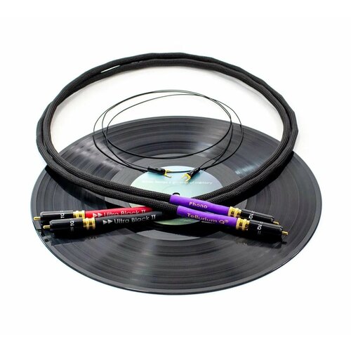 Кабель межблочный аудио Tellurium Q Ultra Black II Phono RCA 1.0m