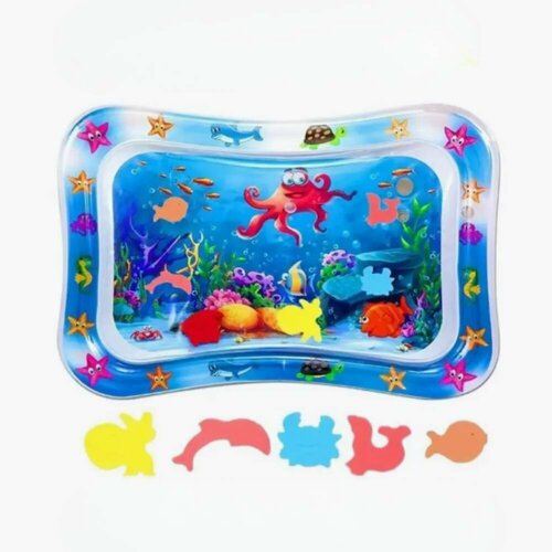 Развивающий водный детский коврик / Игрушка для ванной / Развивающие игрушки