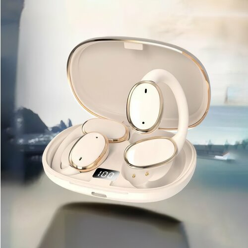 Беспроводные наушники с креплением на ухе Xingyao GT730 бежевый 1180₽