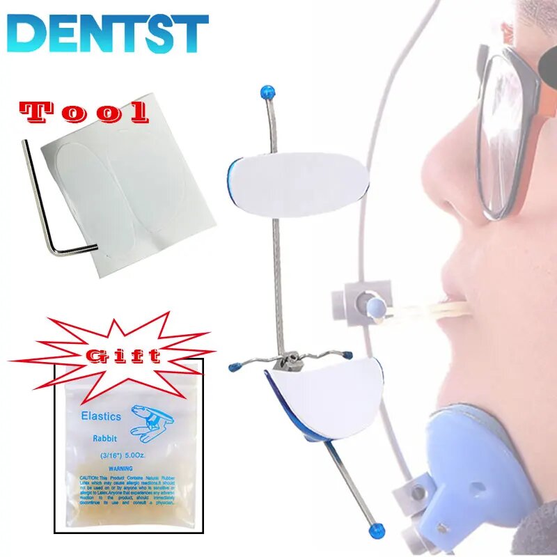 Стоматологическая маска для лица Dentst, однополюсный ортодонтический Регулируемый головной убор с высокой тягой, ортодонтический уплотнительный кольцевой эластичный ремень