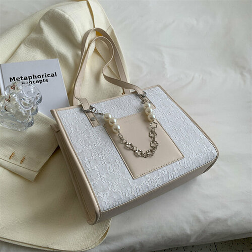 Сумка тоут , белый