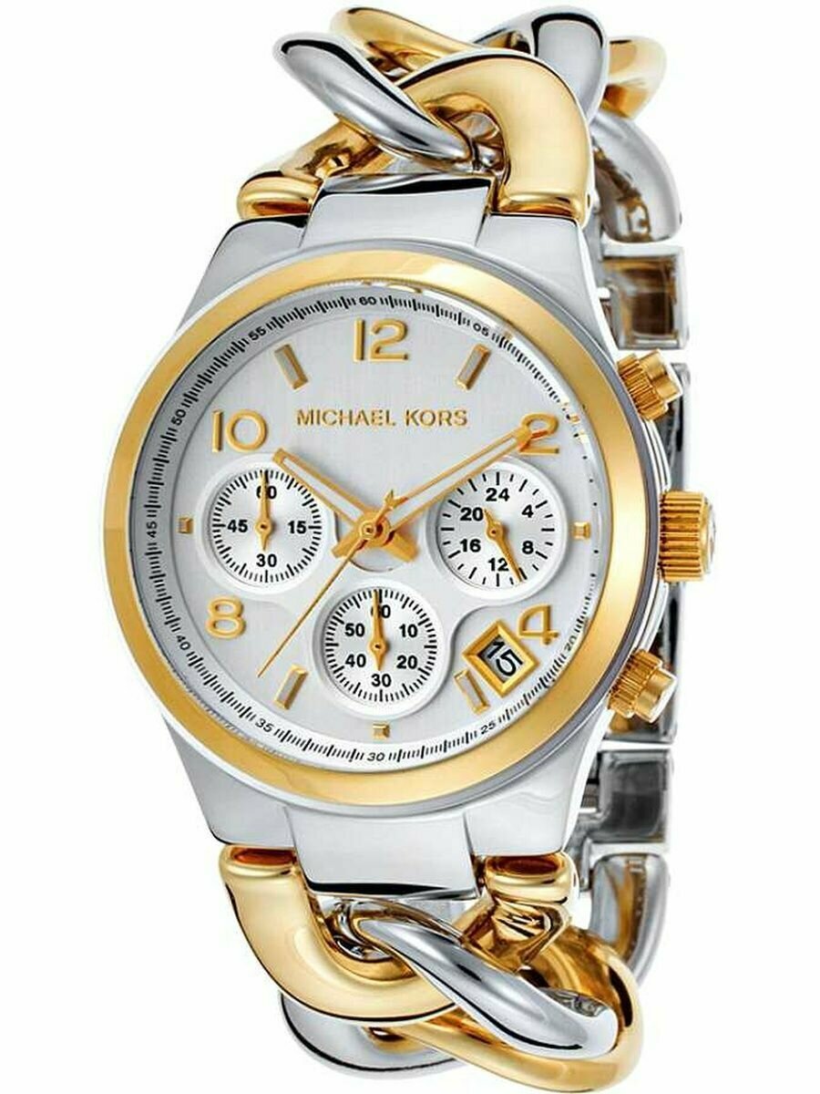 Наручные часы MICHAEL KORS Runway, серебристо-золотистый