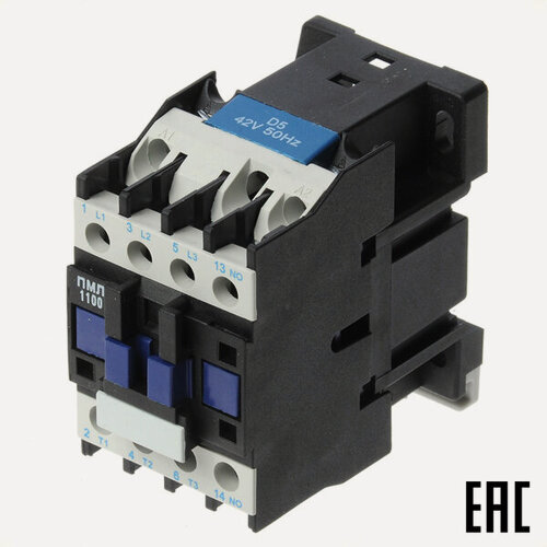 Изображение товара Пускатель магнитный ПМЛ-1100 42В 10А 1з IP00 без реле Электротехник