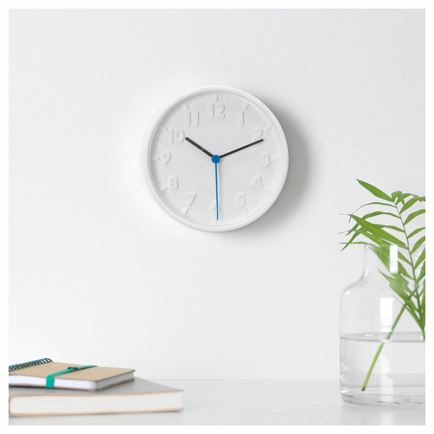 STOMMA стомма настенные часы 20 см белый — фото 1