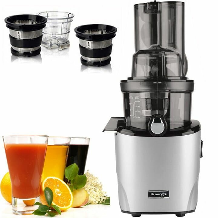 KUVINGS Медленная соковыжималка Revo830 - Соковыжималка для фруктов и овощей холодного отжима Coldpress серебристый