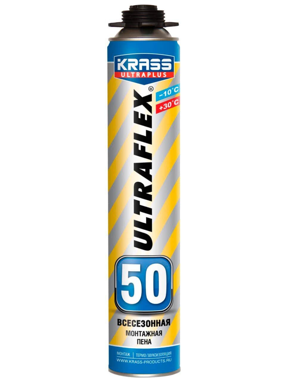 Пена монтажная Krass Ultraflex 50 профессиональная всесезонная 750 мл