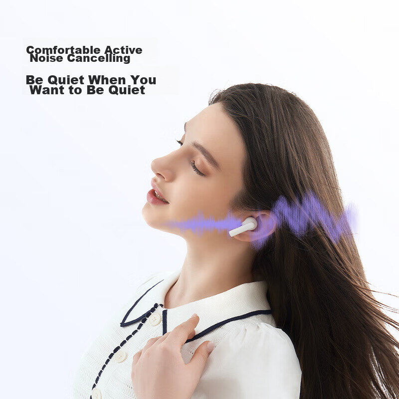 Беспроводные наушники Honor Choice LCHSE X7 Lite Active Noise Cancelling, цвет White