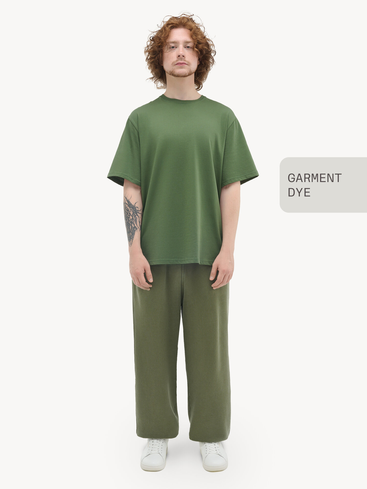 Брюки джоггеры MUTED JOGGERS GARMENT DYE, размер XL, зелёный