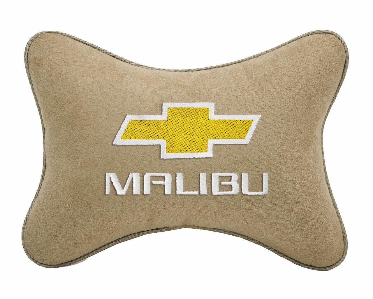 Подушка на подголовник автомобильная бежевая алькантара CHEVROLET Malibu