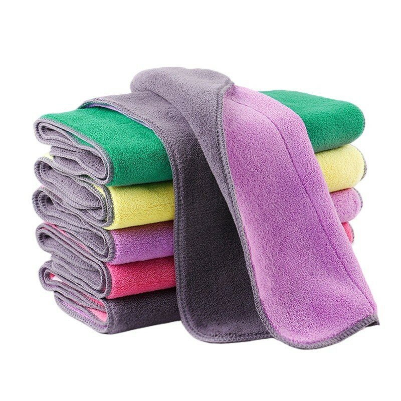 Miaomiao Dish Cleaning Cloth, Kitchen Degreasing Towel, Absorbent Household Cleaning Cloth, 30*30cm, Large Size, 5 Pieces Per Pack