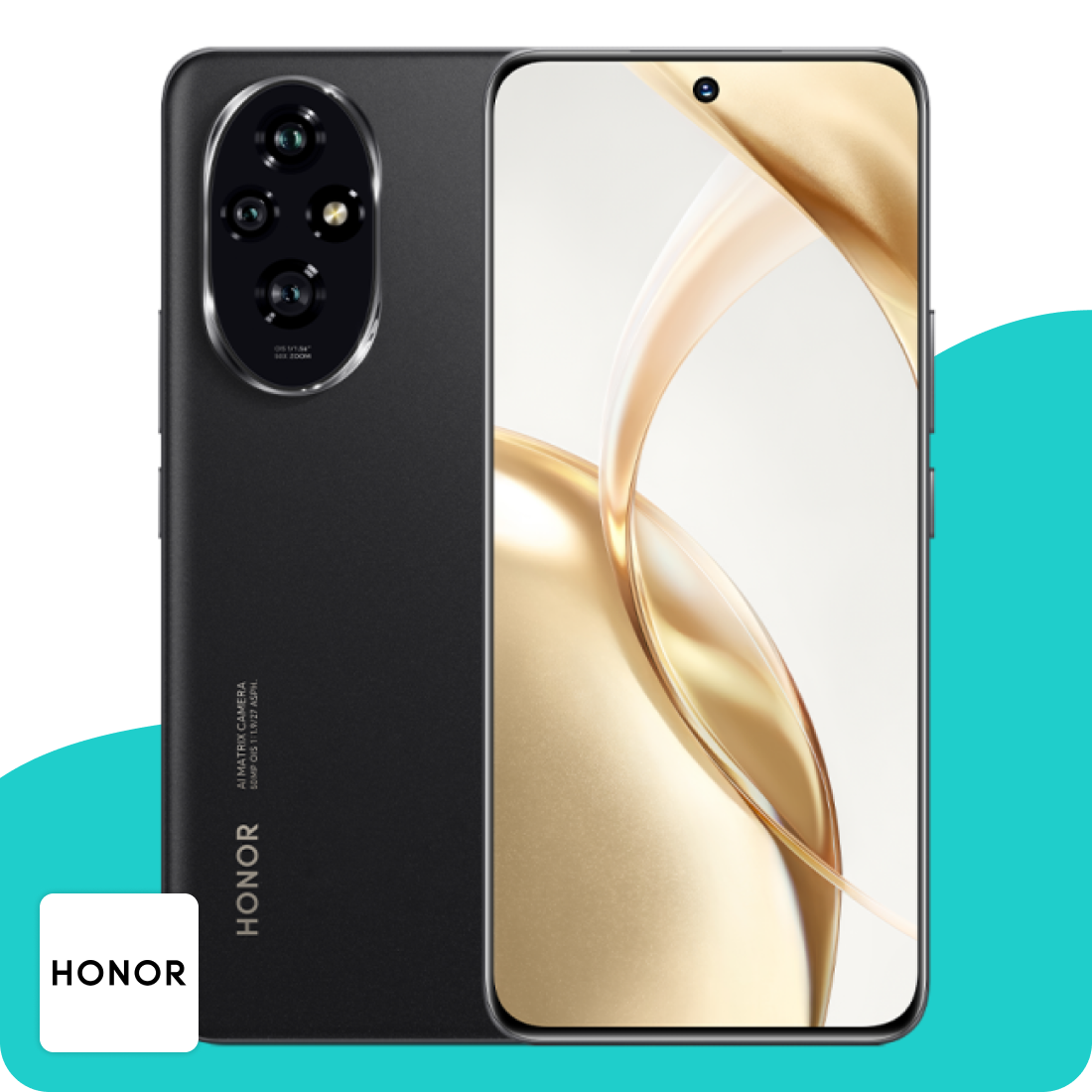 Mobile Honor 200, 512GB, 12GB RAM, Black, Dual SIM, 4G HONOR 200
