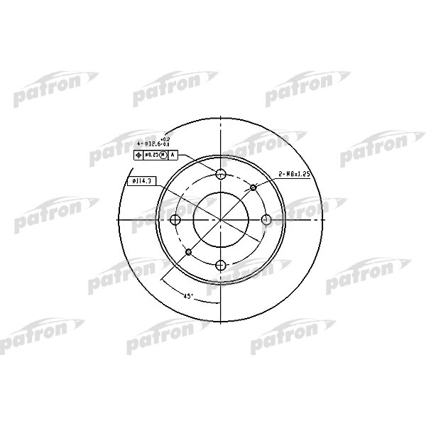 Тормозной диск Patron - фото №1