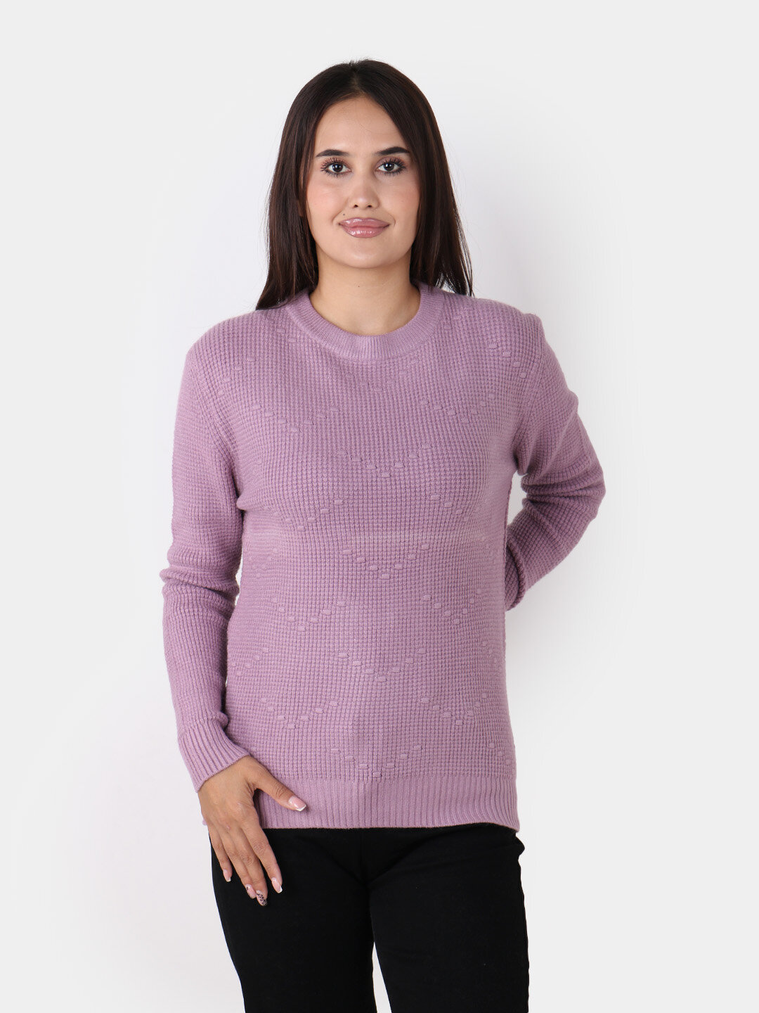 Свитер размер One Size, , сиреневый — фото 1