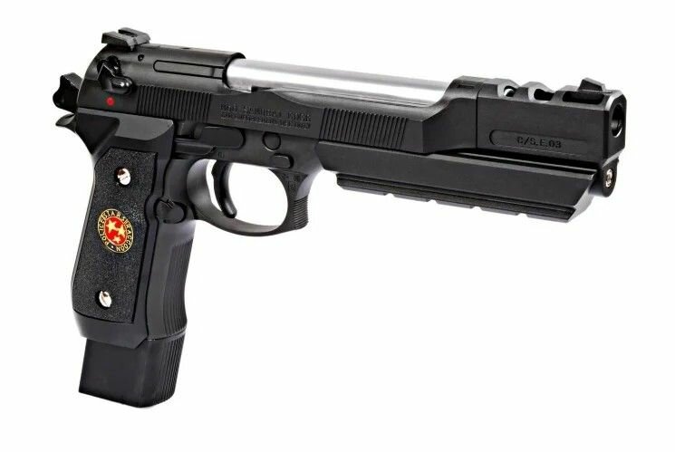 Пистолет пневм. WE BERETTA M92F Samurai Edge Extended/Black grip