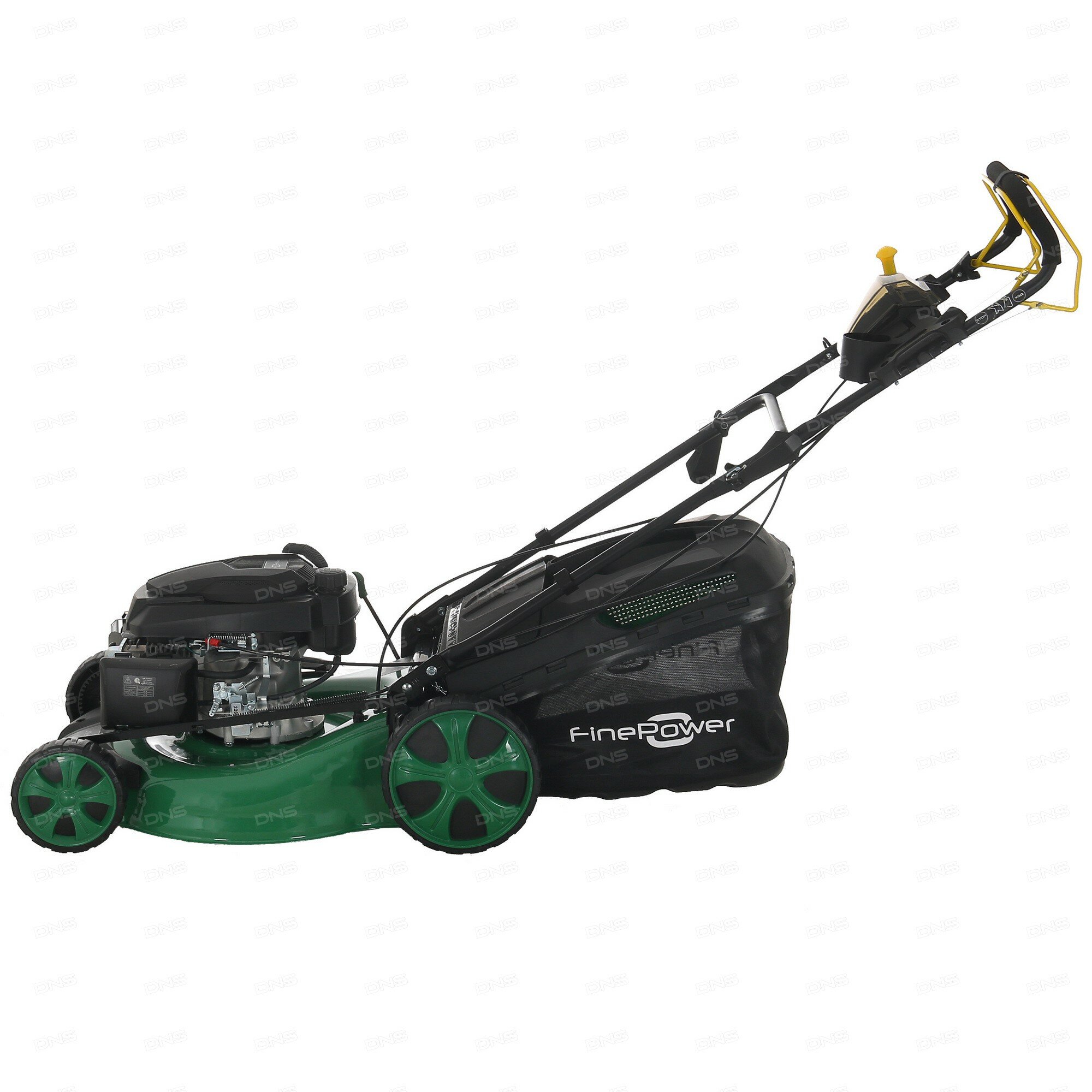 Изображение Газонокосилка FinePower PLM196-51GT, 4 такта, травосборник 60л, ширина скашивания 51 см