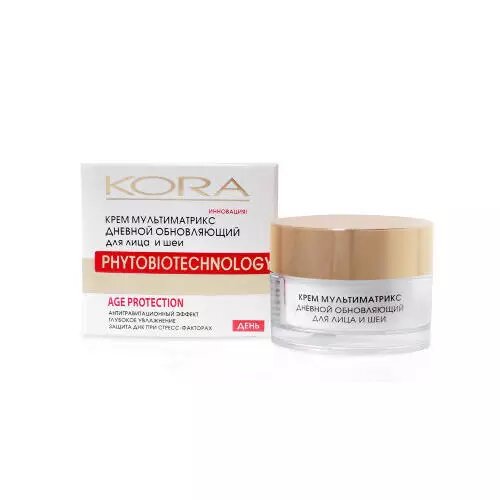 KORA PHITOCOSMETICS Age Protection Крем Мультиматрикс дневной обновляющий для лица и шеи 50 мл