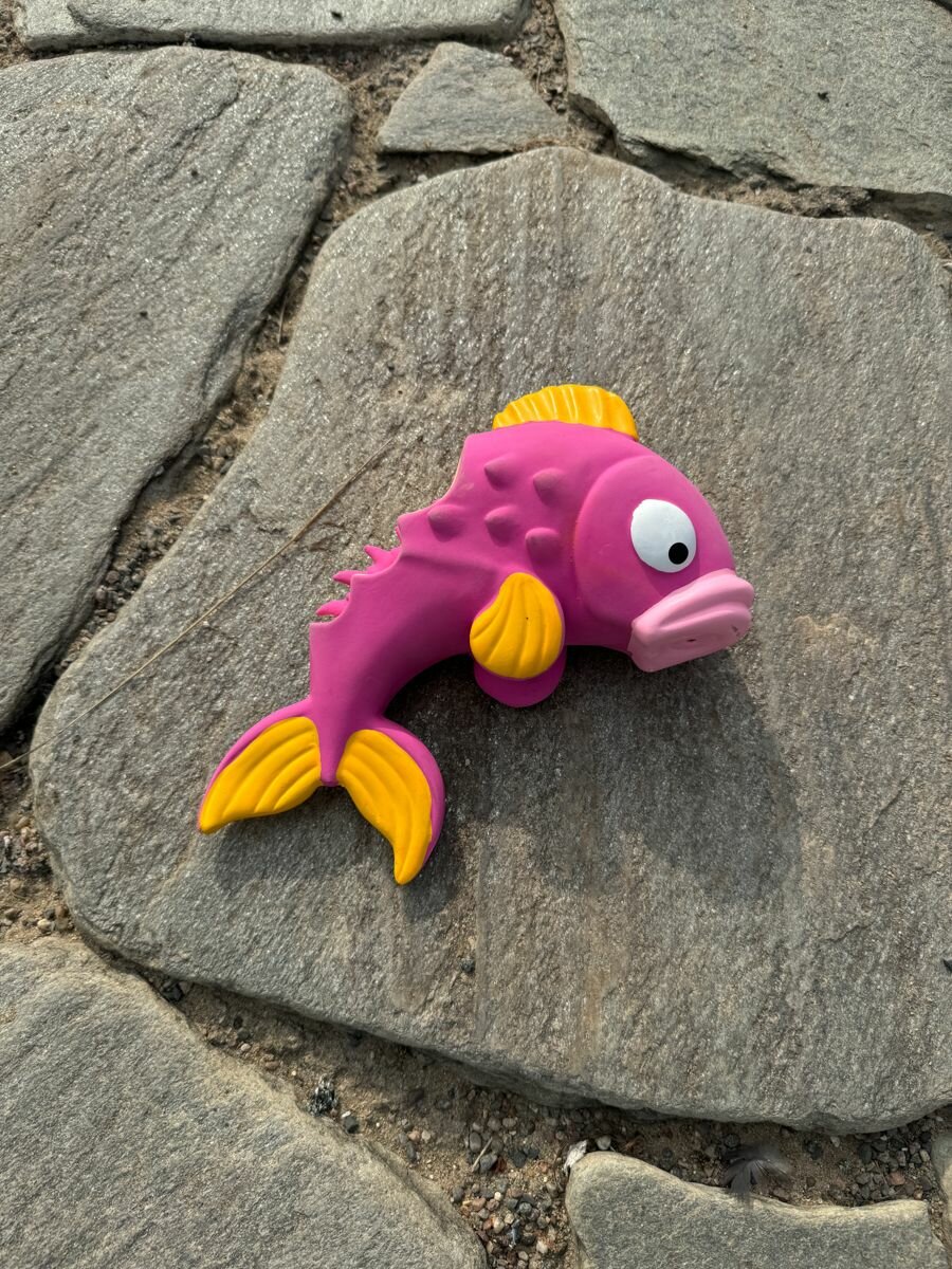 Игрушка для собак, для всех животных, "Не Один Дома" Рыбка, розовый, 20х10 см — фото 1