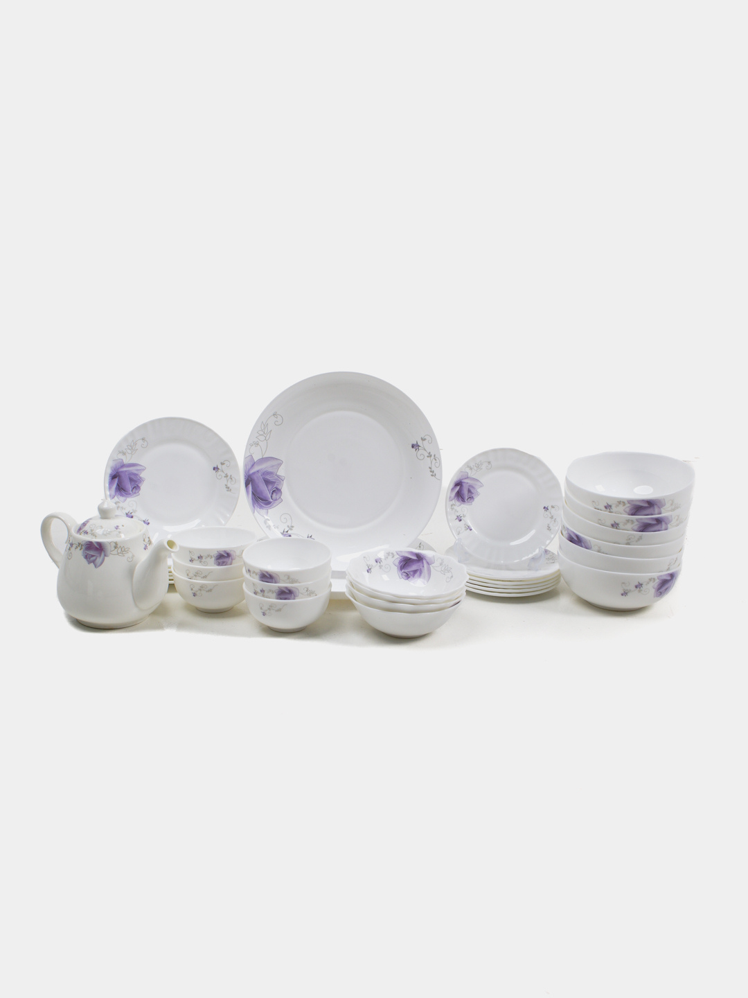 Набор посуды TORIX ELLA, из стеклокерамики на 6 персон, 32 предмета — фото 1