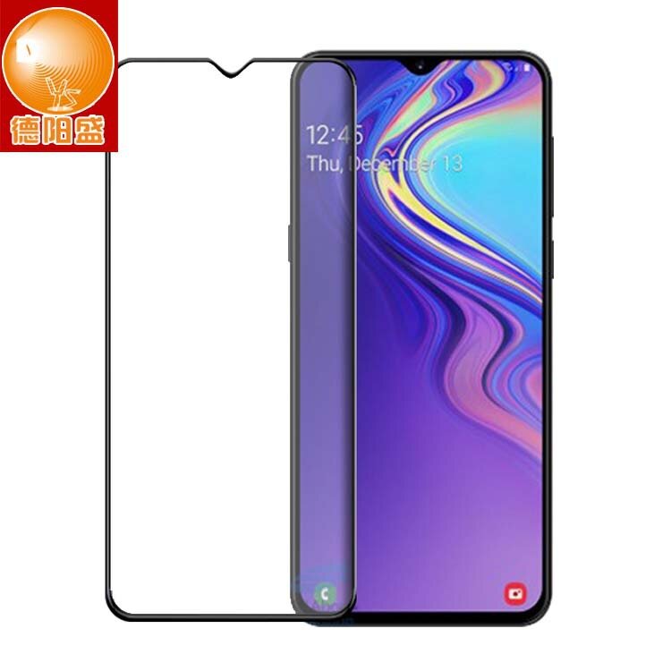 Защитное стекло Samsung Galaxy A20E с полным покрытием, черный цвет, с подложкой и упаковкой, устойчивое к царапинам