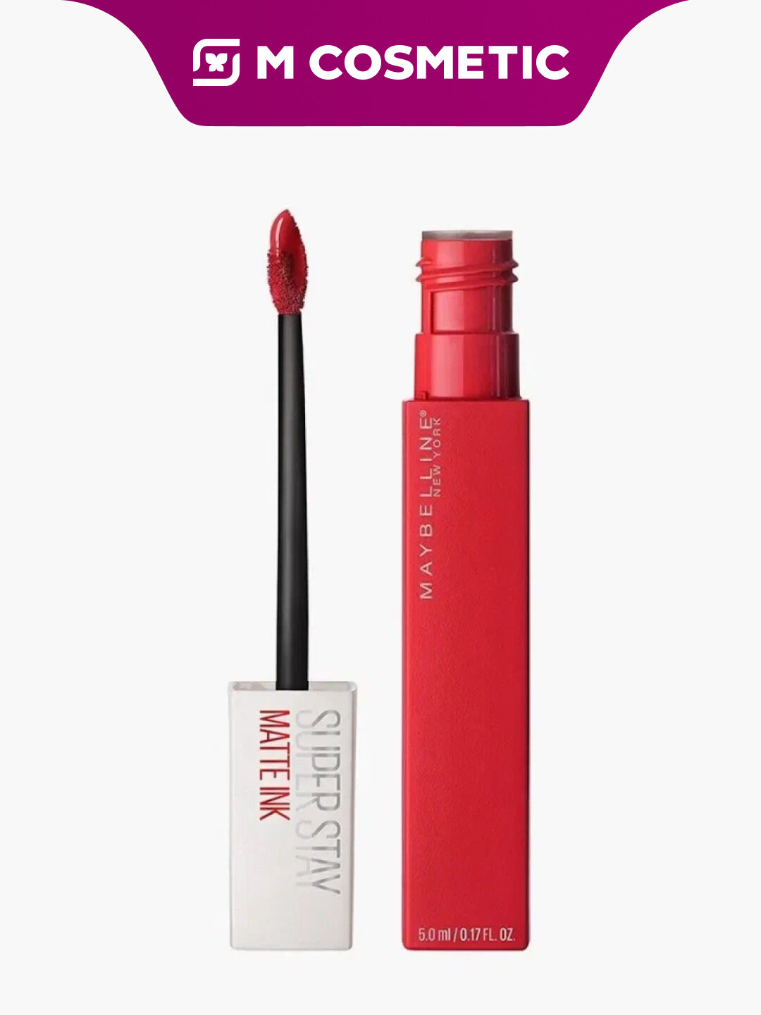 Помада Maybelline NY Super Stay Vinyl, жидкая, цвет red-hot, 4.2 мл