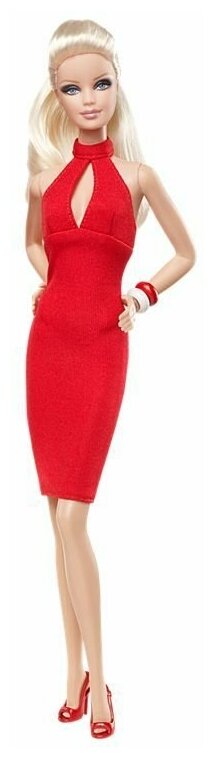 Кукла Barbie Красная коллекция Блондинка, 29 см, V0334
