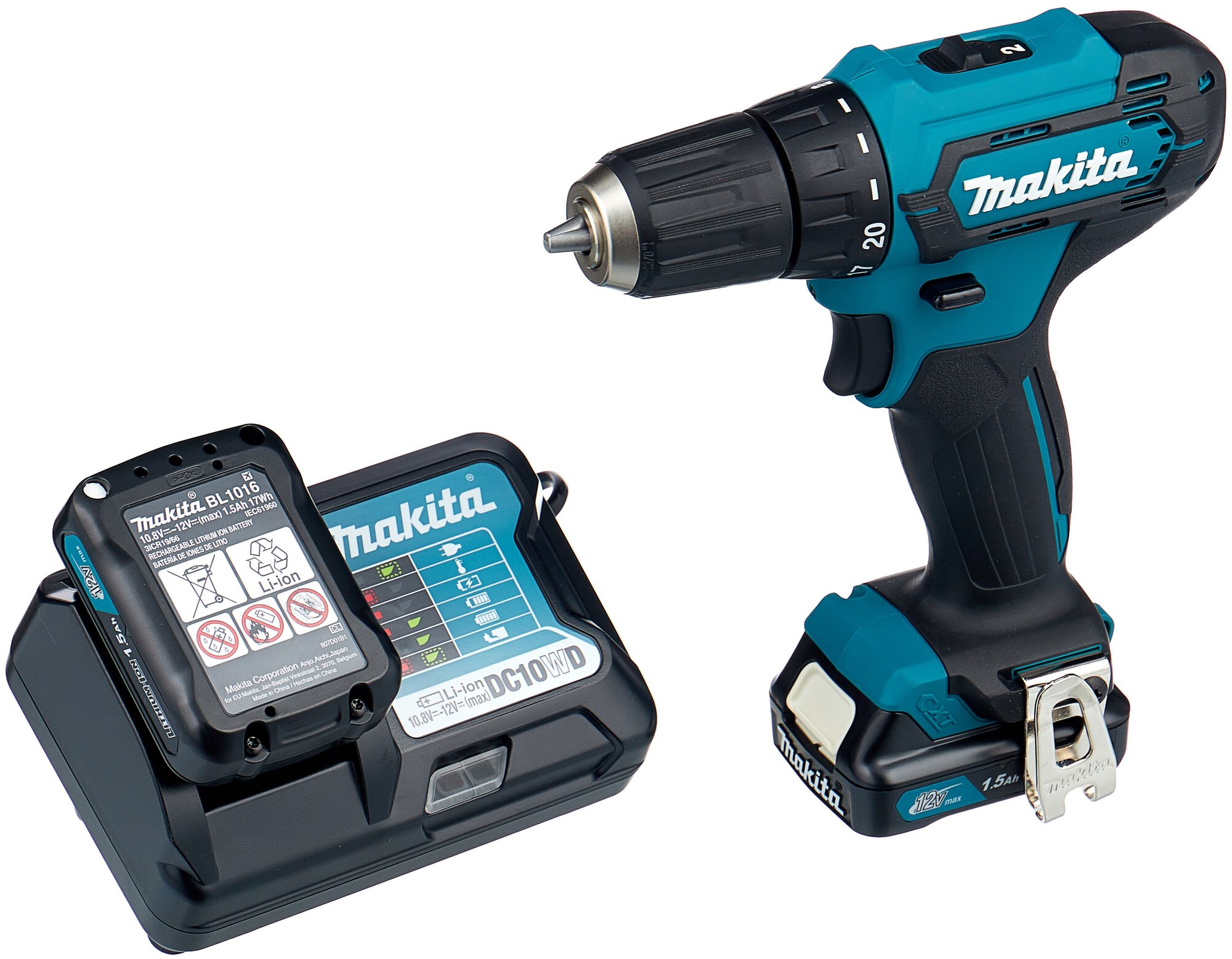 Дрель аккумуляторная Makita DF333DWYE