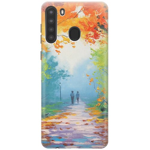 фото Re:paчехол - накладка artcolor для samsung galaxy a21 с принтом "яркая осень"