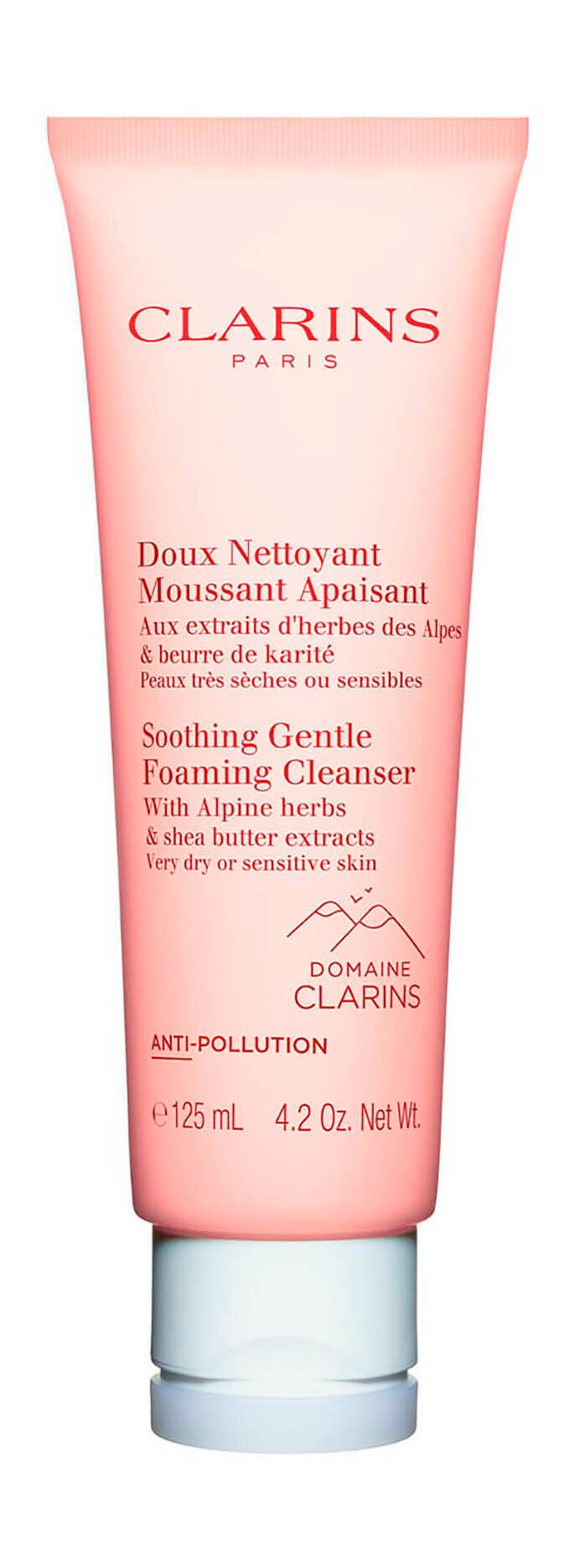 Очищающий пенящийся крем для очень сухой и чувствительной кожи Clarins Soothing Gentle Foaming Cleanser /125 мл/гр.