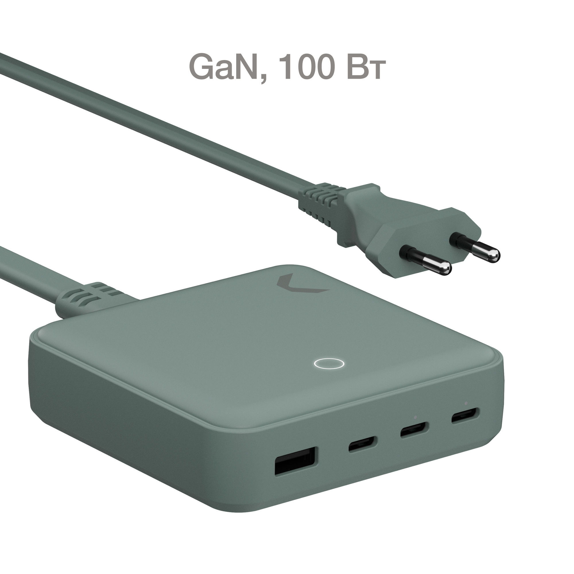 Быстрое зарядное устройство COMMO 100W Station Charger 3xUSB-C + 1xUSB-A, 100 Вт, Commo Grey