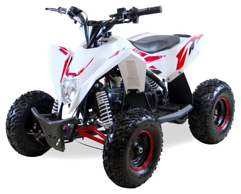 Детский квадроцикл бензиновый MOTAX GEKKON 90cc 1+1 (Реверс) бело-красный