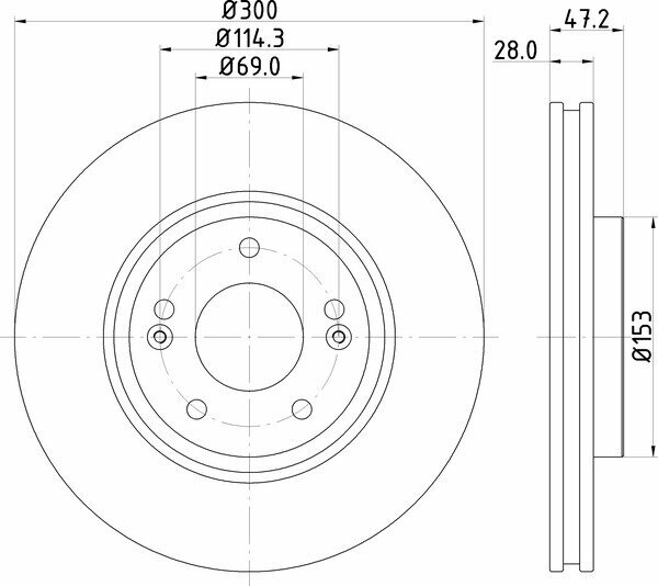 Диск тормозной перед Nisshinbo ND6011K