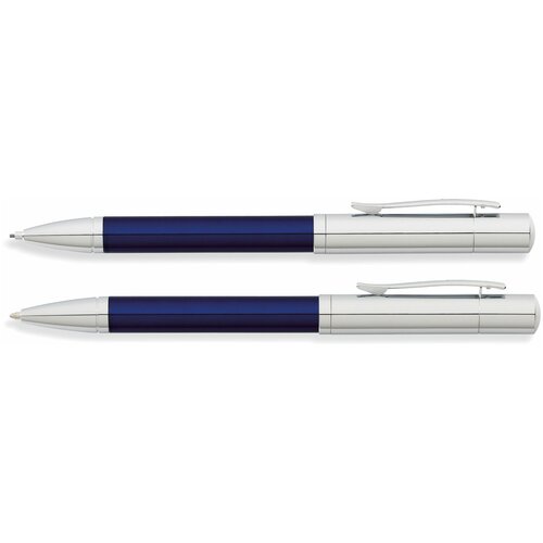 Канцелярский набор Franklin Covey Greenwich, 2 пр., Blue and Chrome CT канцелярский набор franklin covey greenwich 2 пр chrome