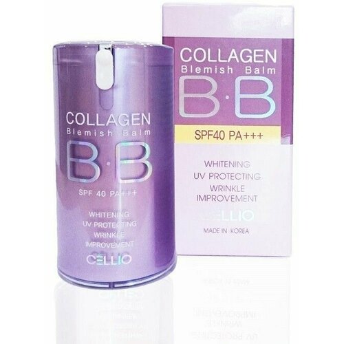 CELLIO ВВ-крем для лица Collagen Blemish Balm, SPF 40 PA+++, тон 21 Light Beige светлый бежевый, 40 мл